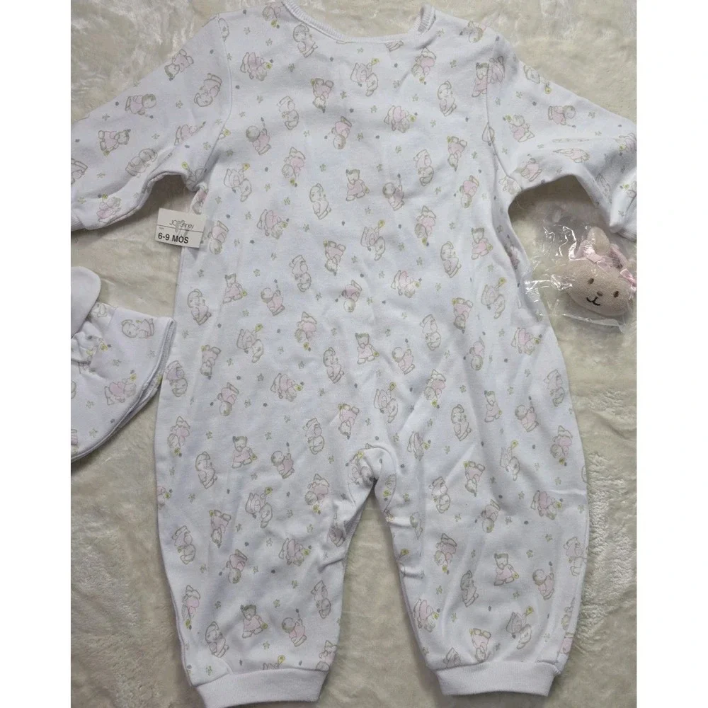Vintage Y2K Bright Futures Baby Gift Set 6-9M NWT Sleeper Hat Plush